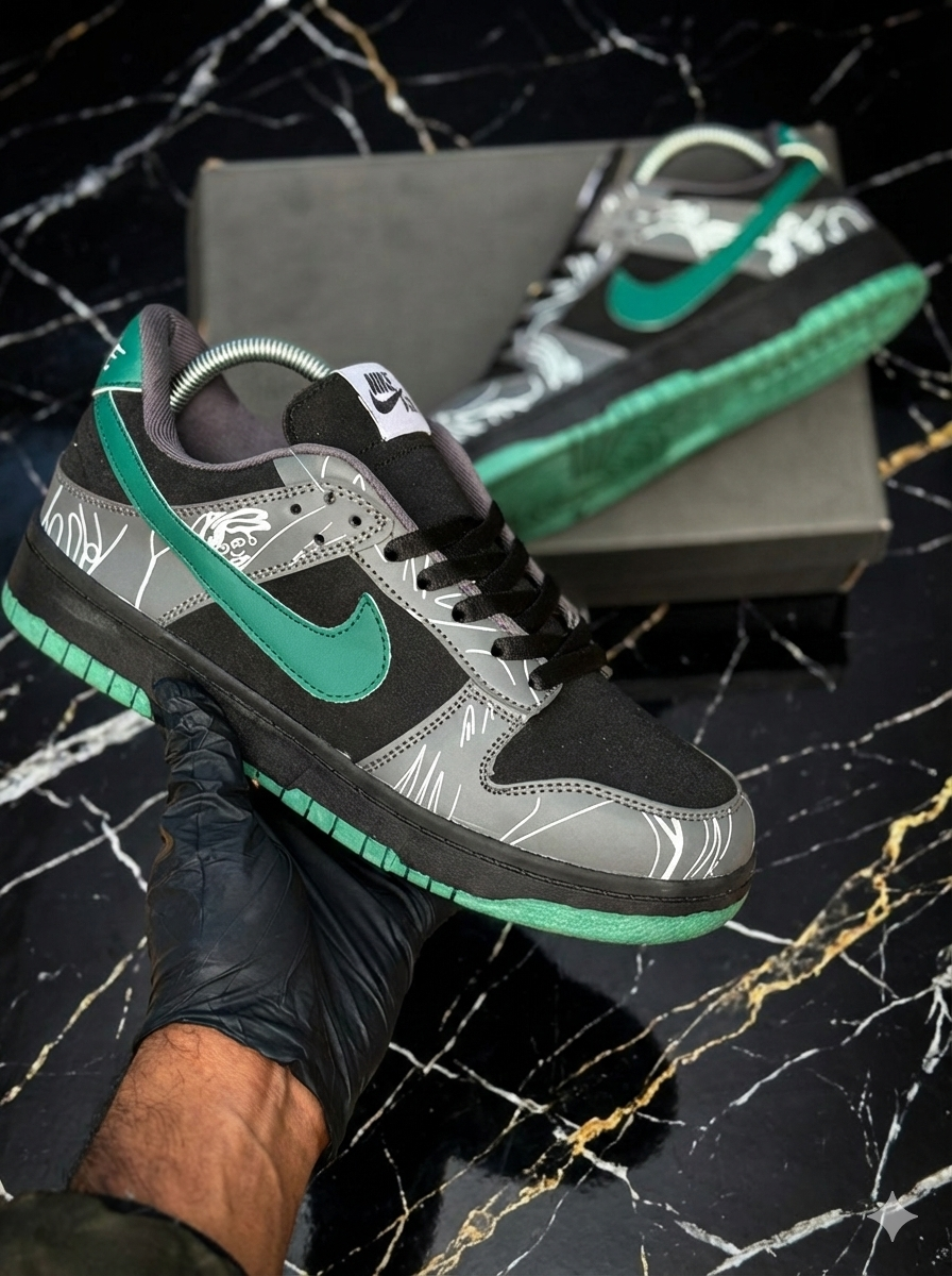 Nike SB Dunk Low x There Skateboards (Green Black)