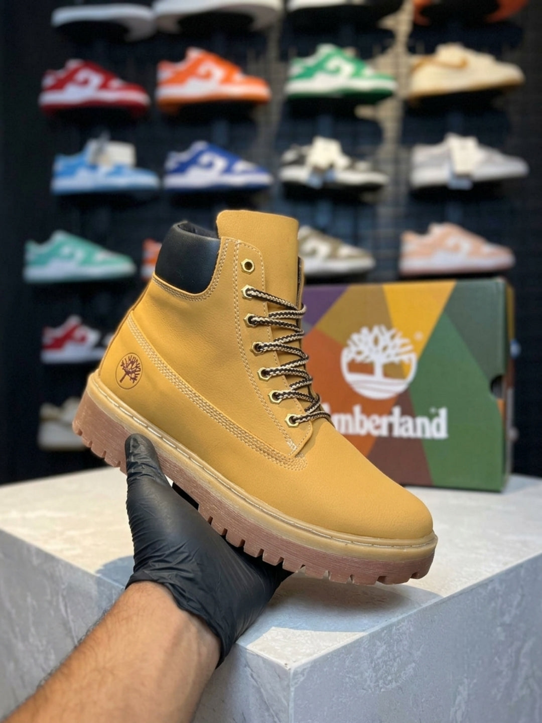 Timberland Nubuck Lug Boots - Tan