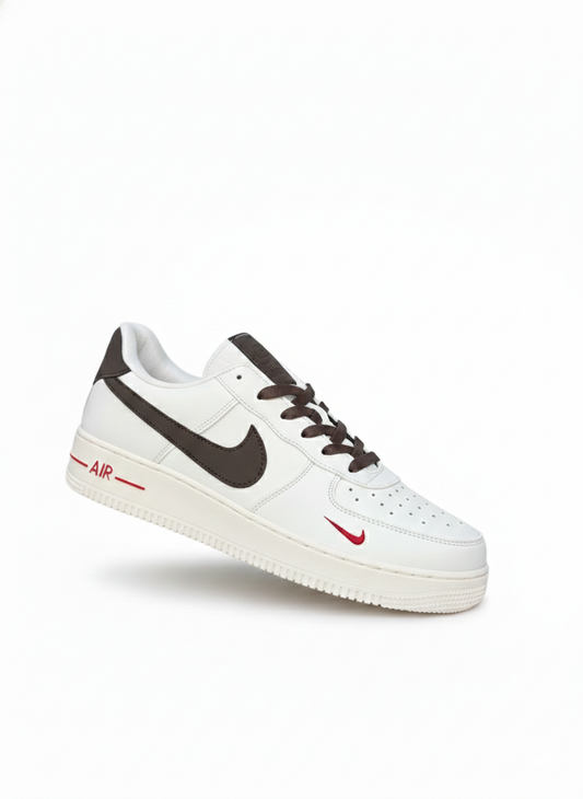 Nike Air Force 1 Low – White / Brown