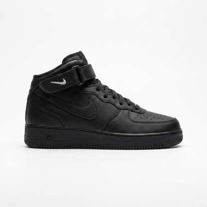 Nike Airforce 1 Mid Stitched Sole - Black
