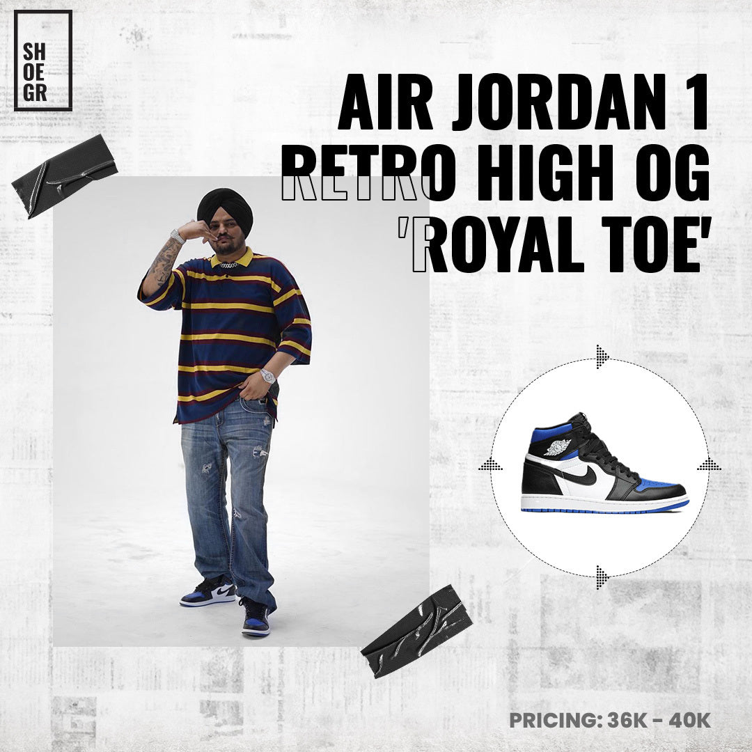 Air Jordan Retro 1 - Sidhu Moosweala ( Royal Toe )