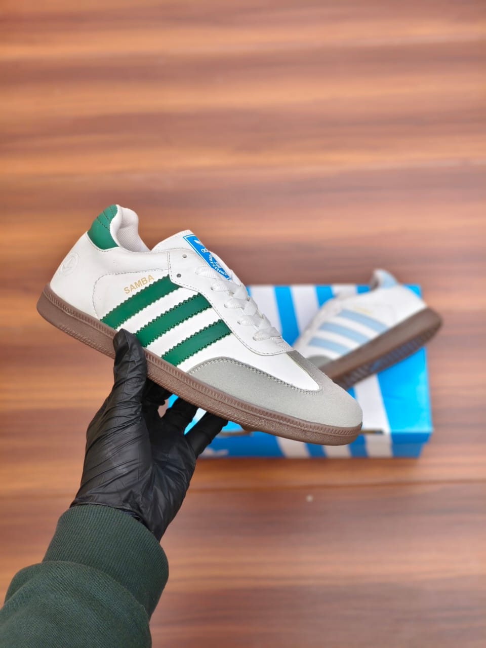Adidas Samba - White Green