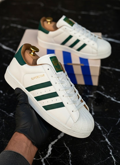 Adidas Superstar White Green