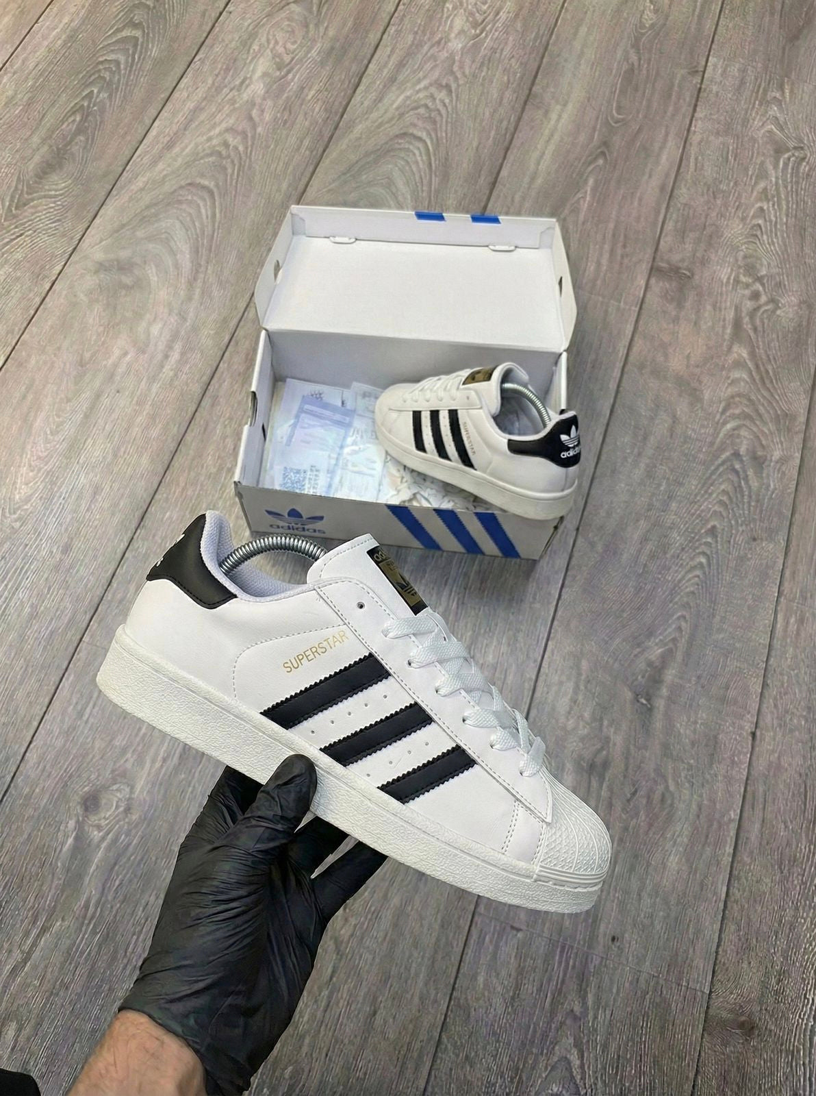 Adidas Superstar White Black