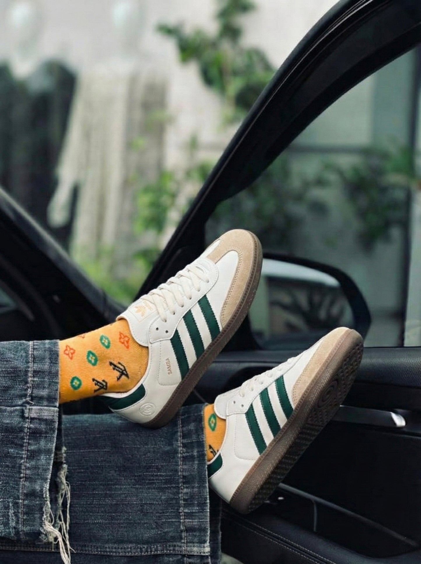 Adidas Samba - White Green