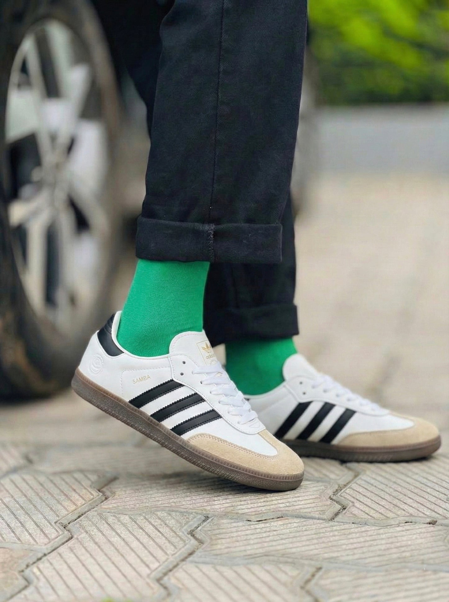 Adidas Samba White Black