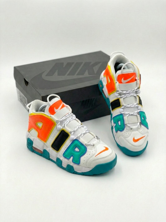 Nike Air More Uptempo “Street Pop” – White Teal Orange