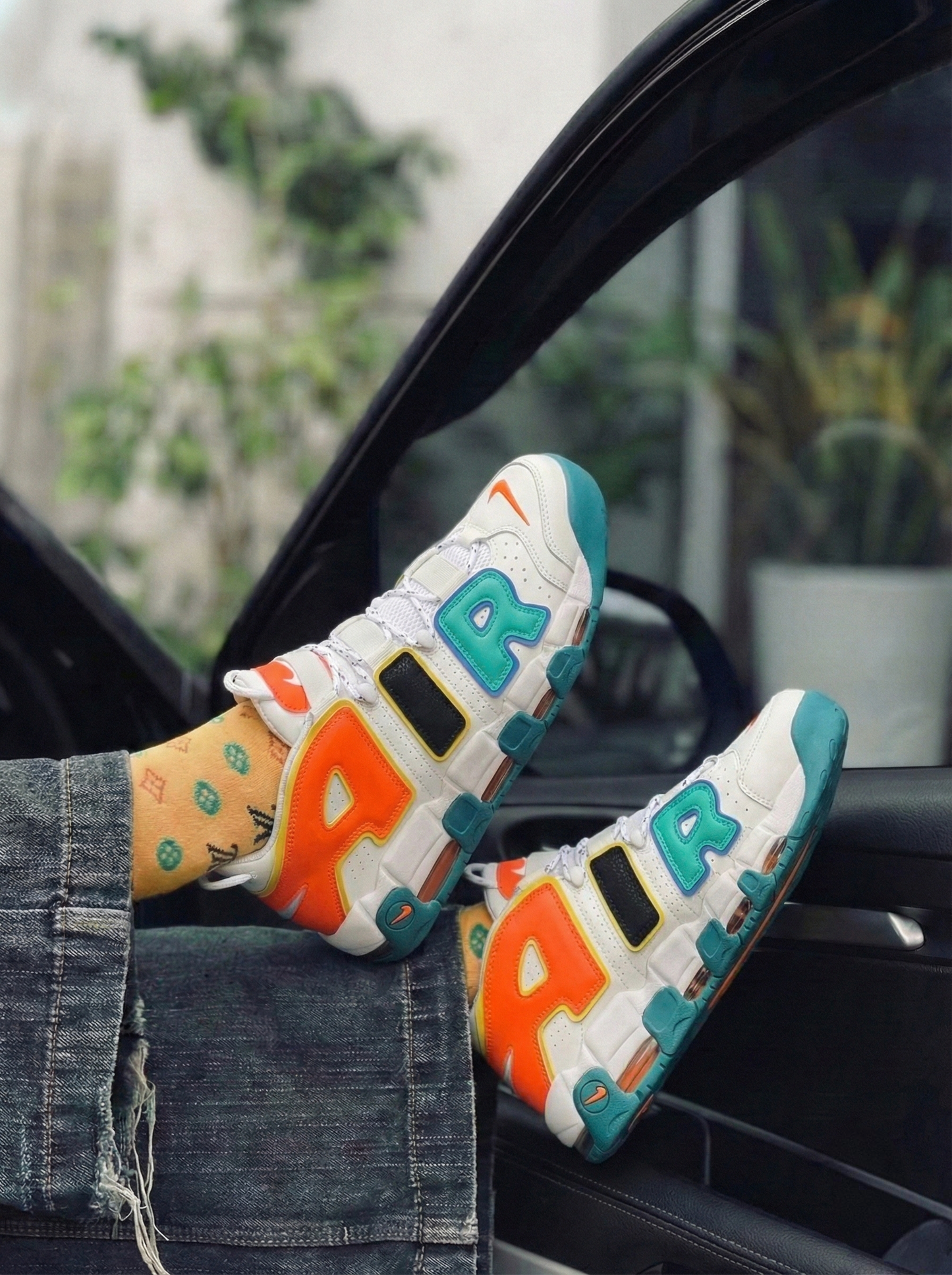 Nike Air More Uptempo “Street Pop” – White Teal Orange
