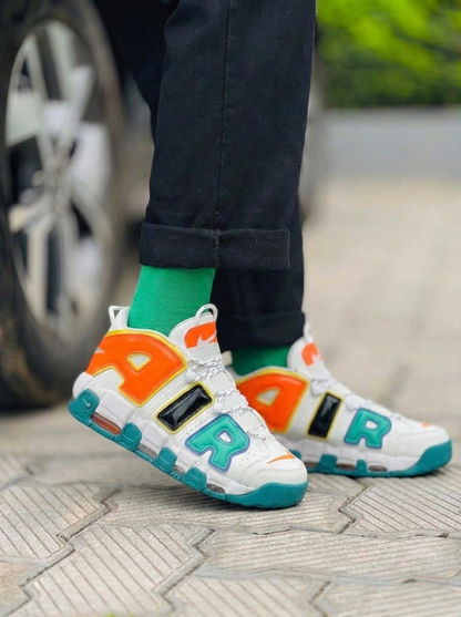Nike Air More Uptempo “Street Pop” – White Teal Orange