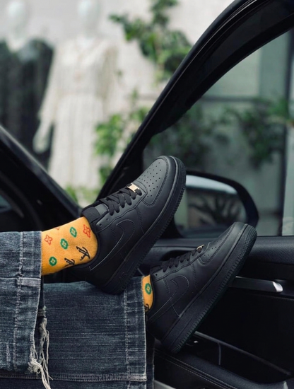Nike Airforce 1 Stitched Sole - Full Black
