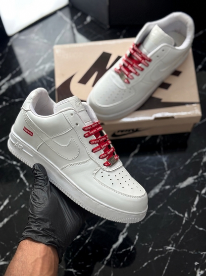 Nike Airforce 1 Supreme Stitched Sole - White