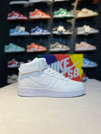 Nike Airforce 1 Mid Stitched Sole - White