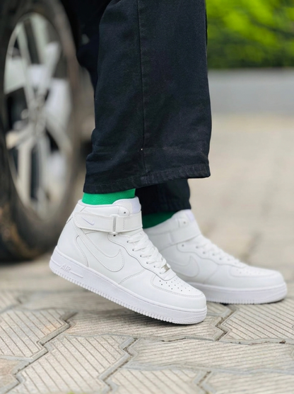 Nike Airforce 1 Mid Stitched Sole - White