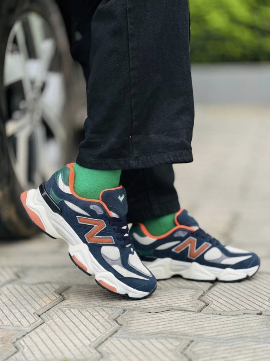 New Balance 9060 Navy Orange