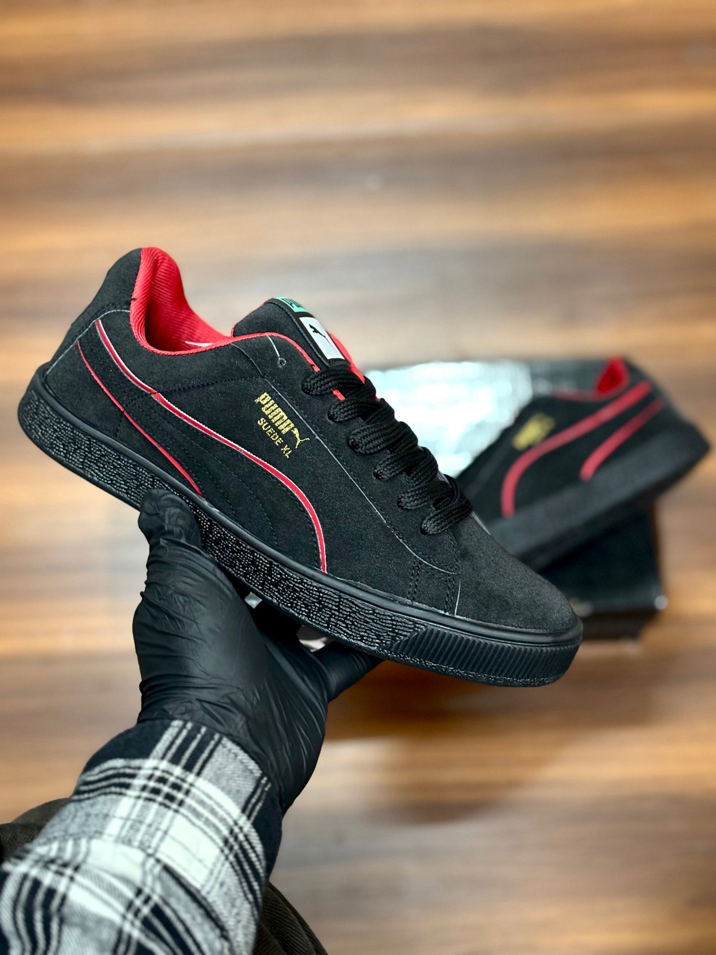 Puma Suede Black Red