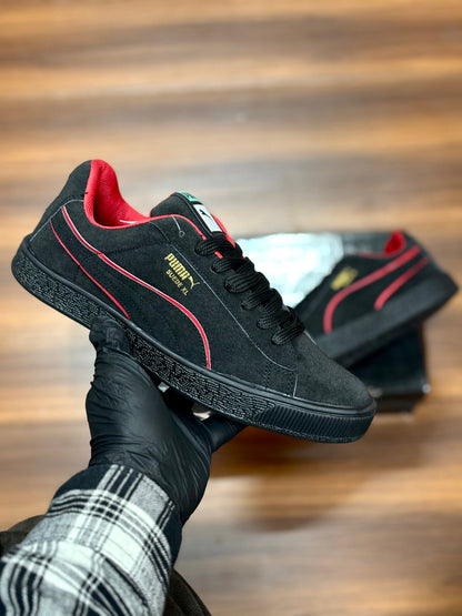 Puma Suede Black Red